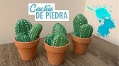 Cactus Pintados En Piedras Youtube