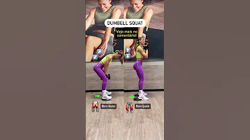 ATIVAÇÕES MUSCULARES Agachamento Com Halteres Treino De Gluteos 