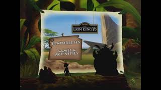The Lion King 112 2004 Dvd Menu Disc 2