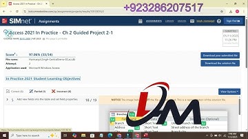 Excel 2021 In Practice Ch 2 Guided  Project 2-1 | SIMnet Help Access 2024 Guided Priject 2-1