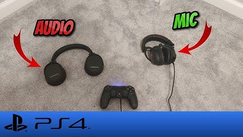 How To Use A Separate Headsets For Mic And Audio On PS4!