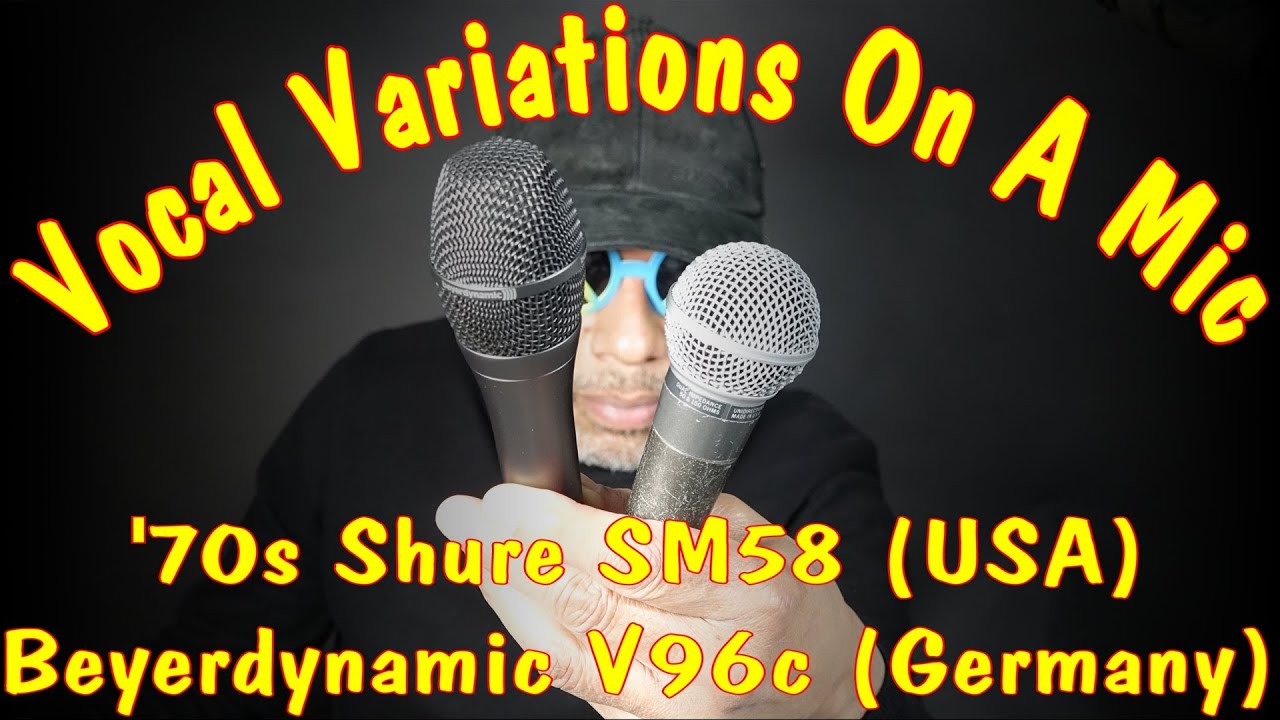 SHURE SM58 2本 beyerdynamic Opus29 S 2本 Vocal Variations On A Mic! - 1970s Shure SM58 (USA) vs