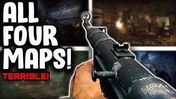 World at War Zombies Wall Weapon ONLY Challenge on EVERY Map! TERRIBLE!!