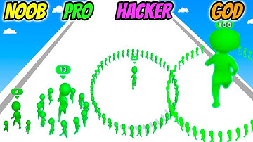 Circles Run 3D - NOOB vs PRO vs HACKER vs GOD