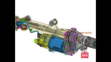 car steering mechanism-industrial 3D model : machine-world.net P818