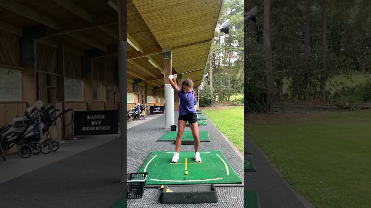 Slo Mo Swing Practice Shorts Golf Golfgirl Golfswing Golfshot Golfpractice