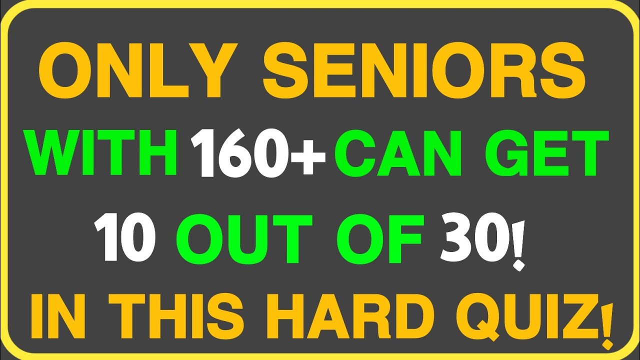 99% Fail This American IQ Challenge – Can You? 