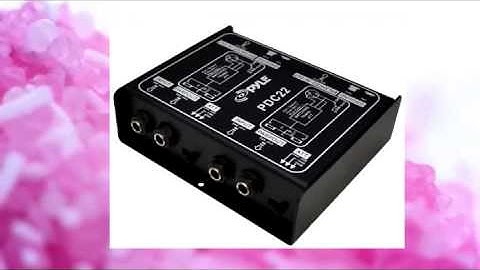Pyle-Pro PDC22 Dual 1 4 Instrument To Balanced & Unbalanced (1 4  XLR) Direct Box