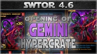 SWTOR Opening 30x GEMINI Cartel Packs HYPERCRATE (Patch 4.6)