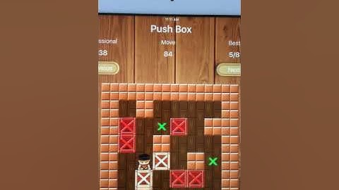 Sokoban Push box game professional level 38 solved