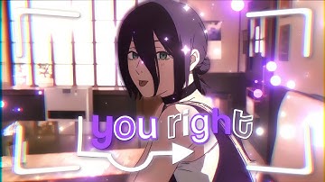 You Right - Chainsaw man (reze trailer) Alight motion amv edit (FREE PRESET)