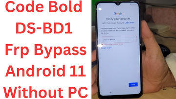 Code Bold DS-BD1 Frp Bypass Android 11 Without PC | dcode bold frp bypass
