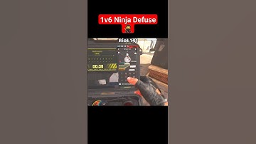 1v6 Ninja Defuse 🥷.#shorts #callofduty #warzone #cod #mw2 #rebirthisland