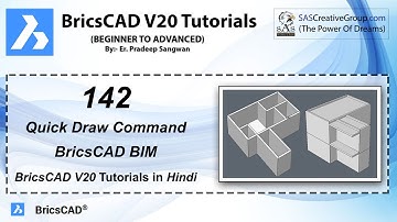 BricsCAD V20 Tutorial 142: Quick Draw Command in BricsCAD V20 | BricsCAD BIM Course in Hindi
