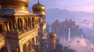 The Golden Sky Palace | AI-Generated Celestial Architecture Tour