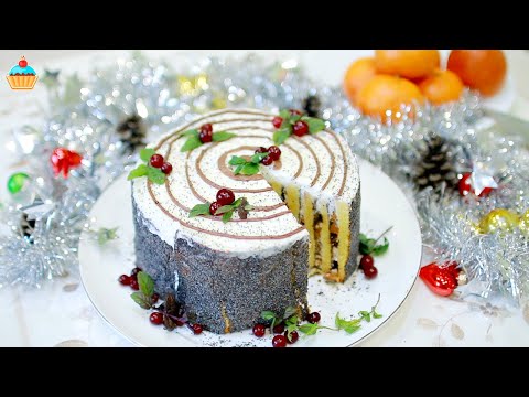 Новогодний ТОРТ ТРУХЛЯВЫЙ ПЕНЬ - ну, оОчень вкусный! Простой рецепт домашнего сметанного торта.