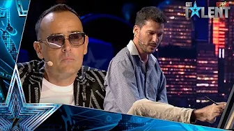This man SURPRISES by painting RISTO MEJIDE with THE FEET | Auditions 5 | Spain's Got Talent 2021