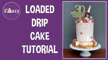 How to Decorate a Drip Cake | Wine Bottle Cake