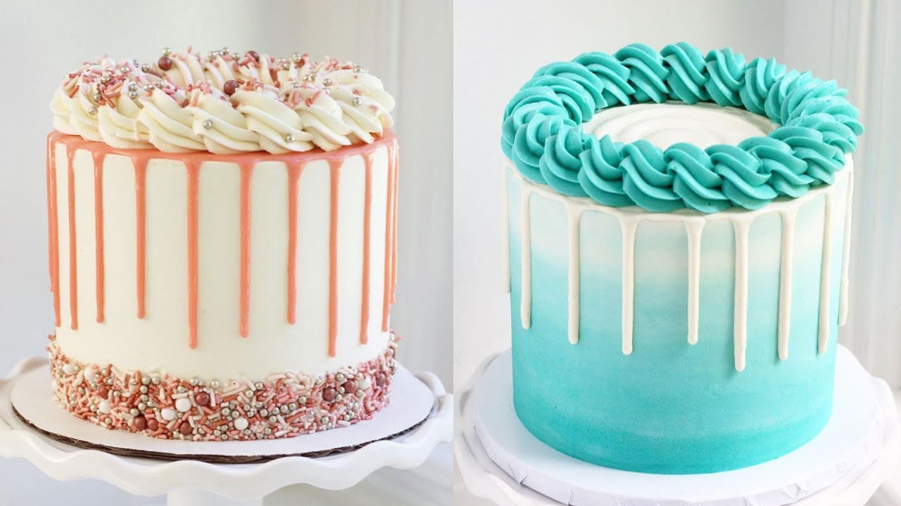 Easy Cake Decorating Tutorial For Beginners Wonderful Birthday Cake