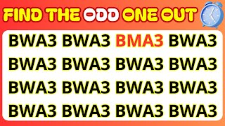 Find the odd number one out || Find the odd Letter one out || spot the difference || #puzzle quiz 78