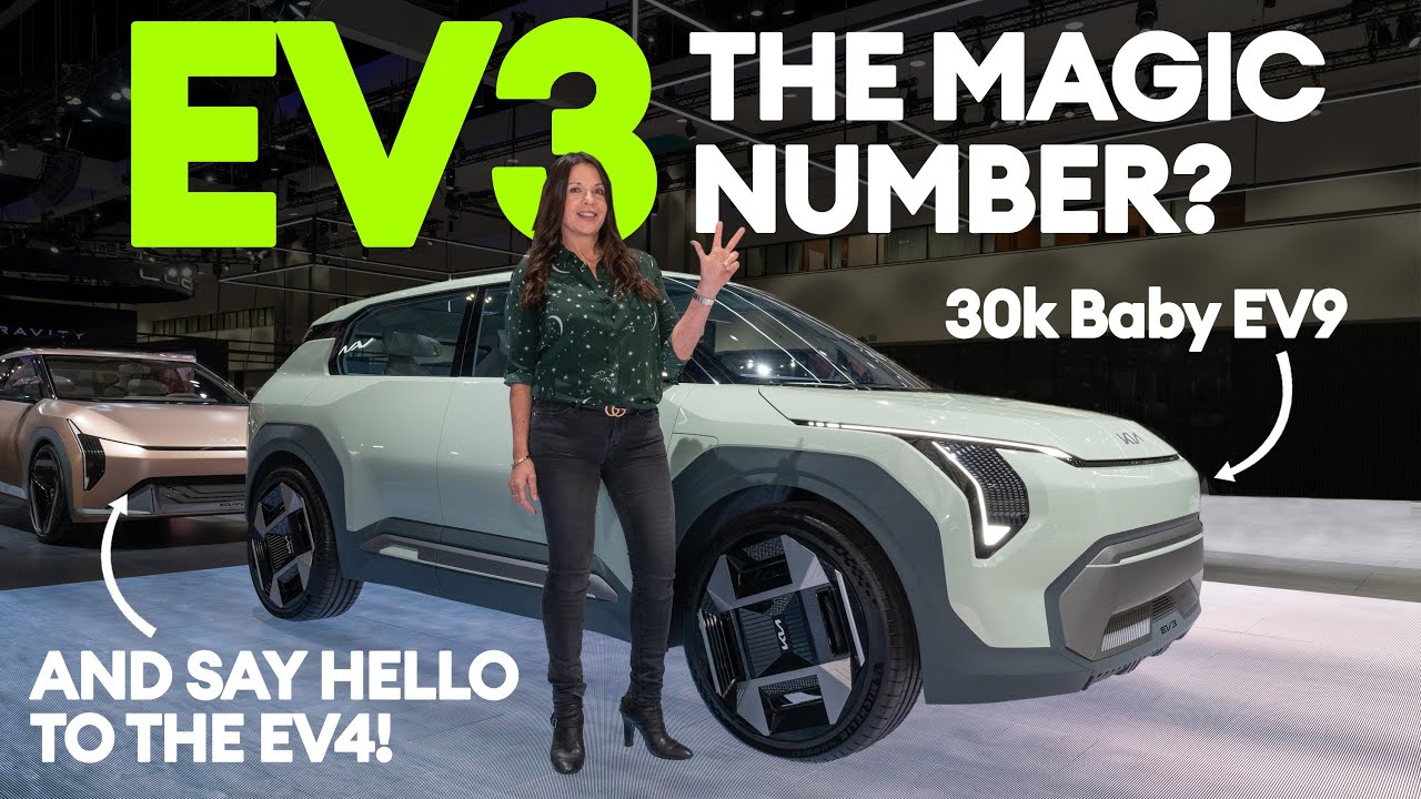FIRST LOOK: Kia EV3 and EV4. Will baby brothers to the EV9 and EV6 be a hit? | Electrifying