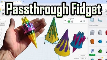 Tinkercad Design Tutorial! New Passthrough Fidget! 3D Modeling!