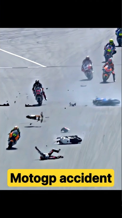 motogp bike accident fully bikes damaged. #trending #ytshorts #shorts #bike
