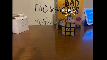 how to make the checkerboard pattern on the 3x3x1 Rubiks cube ￼￼