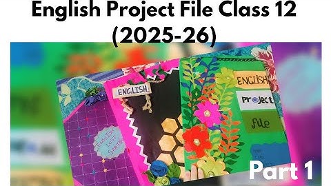 English Project File Class 12 (2025-26)|The Rattrap Class XII English Project File|#cbse