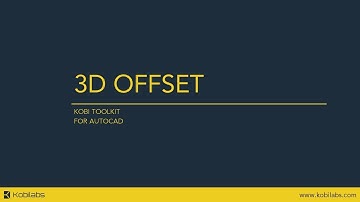 AutoCAD 3D Offset - Kobi Toolkit