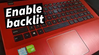 how to turn on the backlit keyboard on a dell ( any dell)