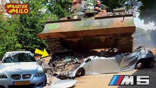 I completely destroyed a BMW M5 with my tank... by MasterMilo 97,646 views 8 months ago 6 minutes, 3 seconds