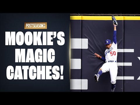 Mookie's Magic NLCS Catches! (Dodgers' Betts with insane grabs throughout NLCS)