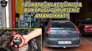 YAĞ KAPAĞINDAKİ KÖPÜK BAKIN NELERE MAL OLDU! (Citroen C4 1.4 Motor Silindir Kapak Conta Değişimi)