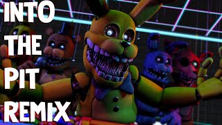 Video thumbnail of "FNAF SONG - Into The Pit Song Remix/Cover | FNAF LYRIC VIDEO"