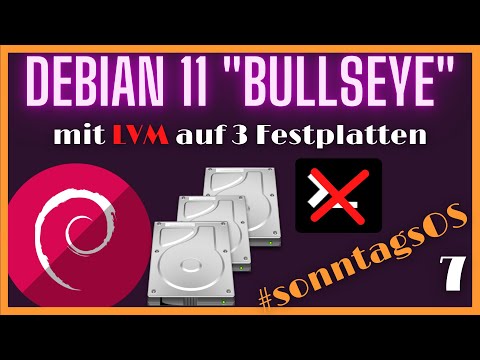 Debian 11 auf 3 Festplatten mit LVM (ohne Terminal) installieren - #sonntagsOS - 7