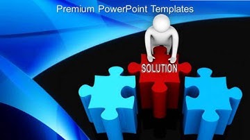 3d man pushing puzzle for solution powerpoint templates ppt backgrounds for slides 0113