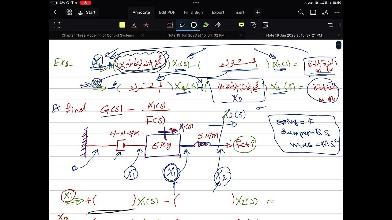 Control:transfer function for mechanical systems 8 - YouTube