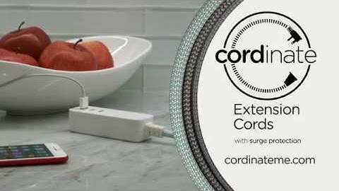 Cordinate Extension Cords with Surge Protection - Overview Video