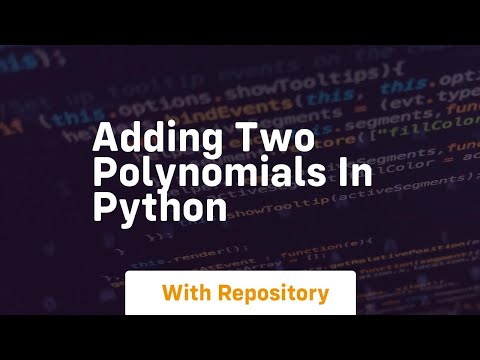 Adding two polynomials
