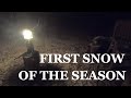 Weekend Homesteader:  first snow at the off grid camp, deer hunting preparation