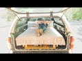 The Easiest truck bed sleeping setup you can make.