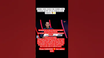 KOCHA WA SIMBA ATOA SIRI KWANINI KAMBI IWE MISRI Simba Yanga Viral Trending Dunia 