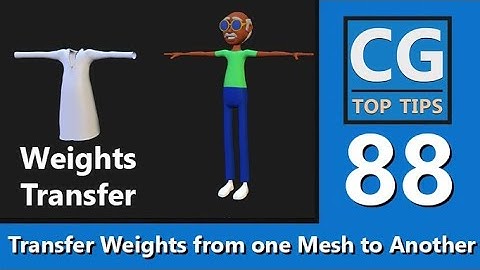 Transfer Weights From One Mesh to Another in Blender
