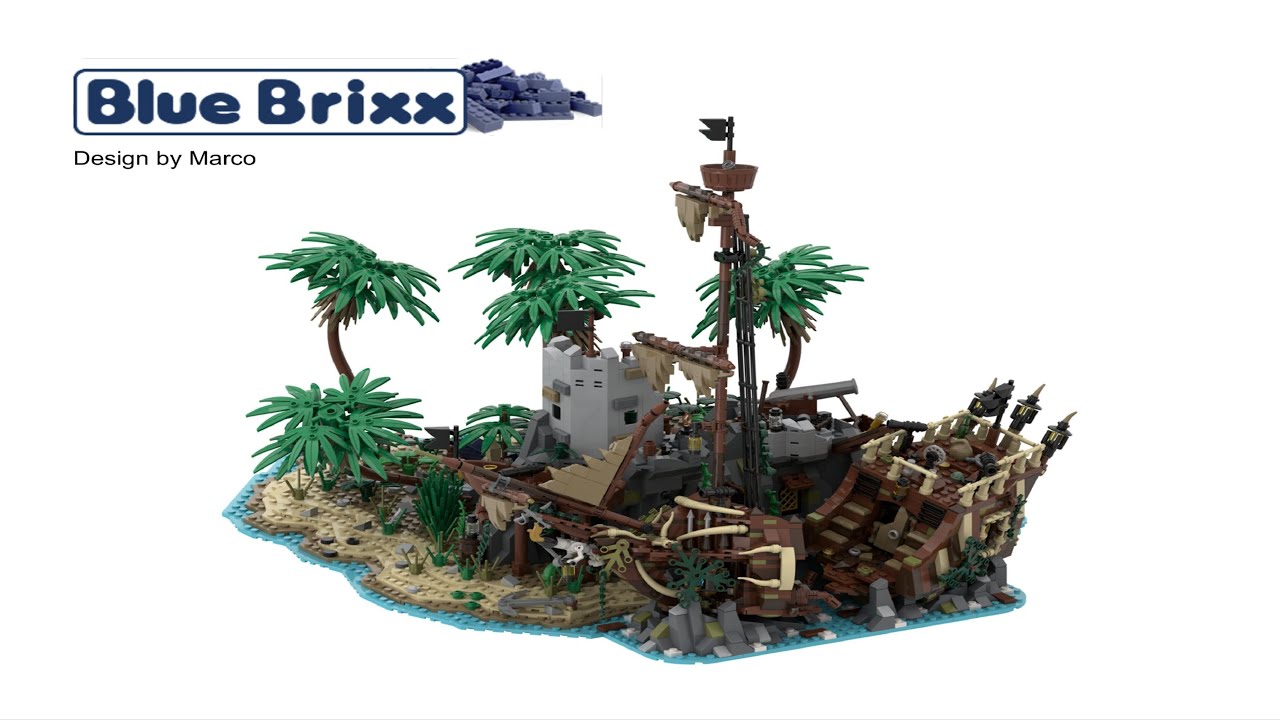 BlueBrixx Instructions - 107096 - Pirates Island: Reef Outpost