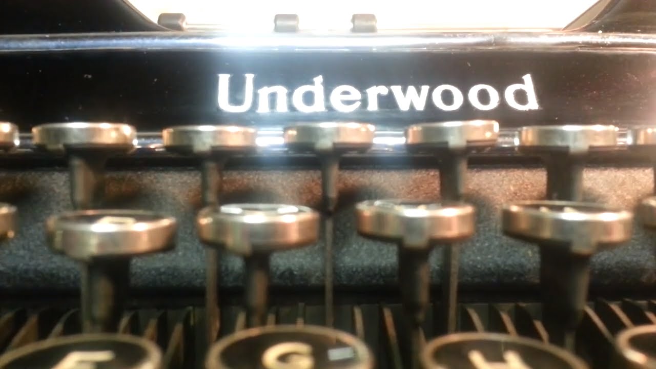 Underwood Typewriter Type Basket Stop Pad Removed & Resurfaced