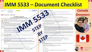 IMM 5533  Document Checklist  Spousal Sponsorship Canada