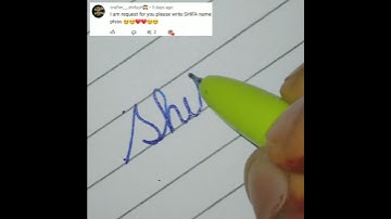 SHIFA name in cursive writing #viral #ytshorts #trending #viralvideo #shortsvideo