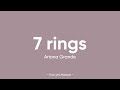 7 Rings - Ariana Grande (Lyrics)