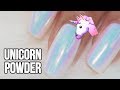 UNICORN CHROME POWDER NAILS